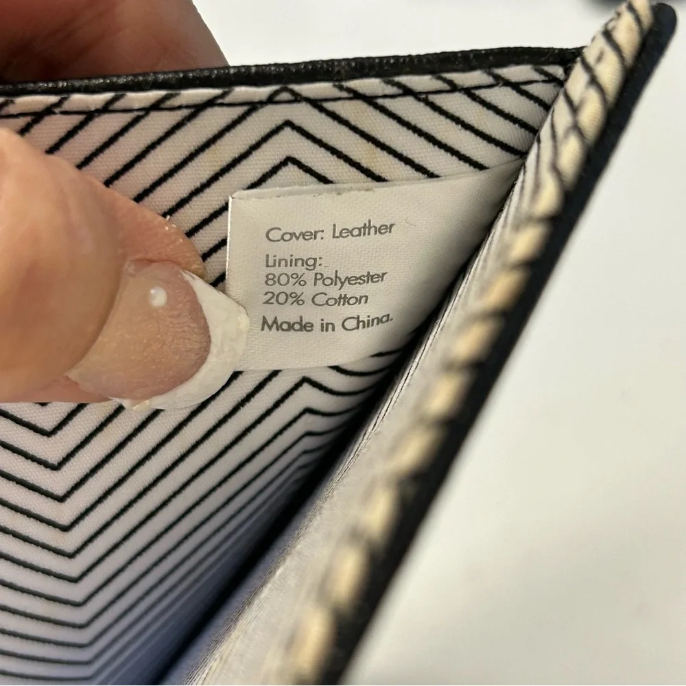 Kikki K Black Snap Personal Leather Planner‎ Organizer